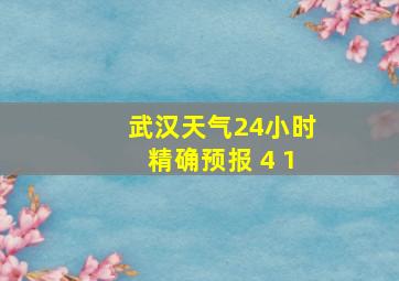 武汉天气24小时精确预报 4 1